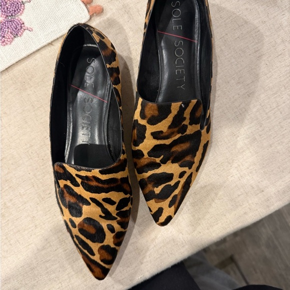 Sole Society Leopard Flats - Picture 2 of 2